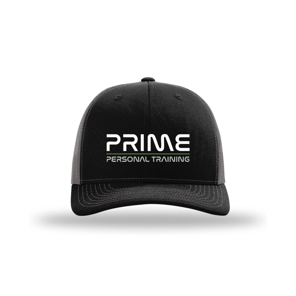 Trucker Snapback Hat - Black/Charcoal - Prime