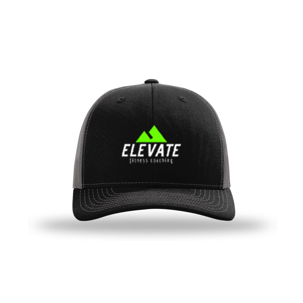 Trucker Snapback Hat - Black/Charcoal