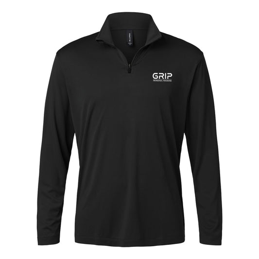 Men's Pro-Lock Performance Quarter-Zip Pullover - Black - Grip