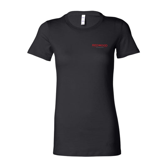 Women's Slim Fit Tee - Black - Redwood