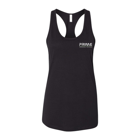 Women's Jersey Racerback Tank - Black - Prime
