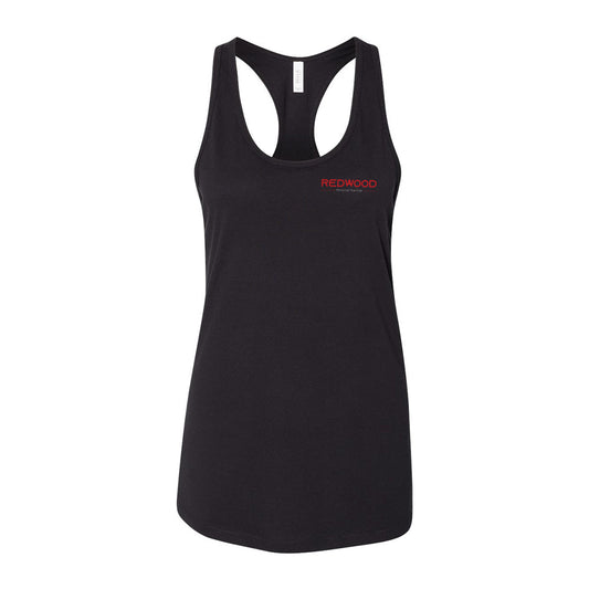 Women's Jersey Racerback Tank - Black - Redwood
