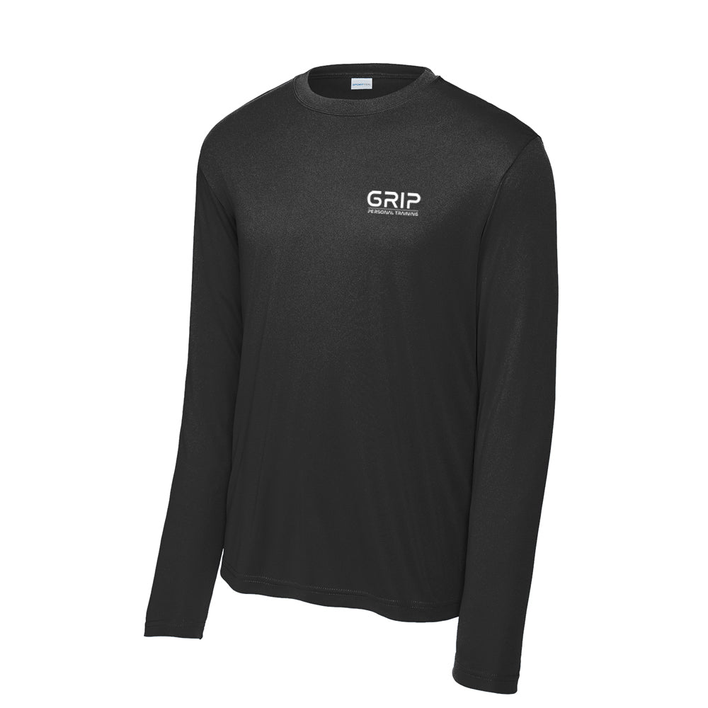 Long Sleeve PosiCharge® Competitor™ Tee - Black - Grip