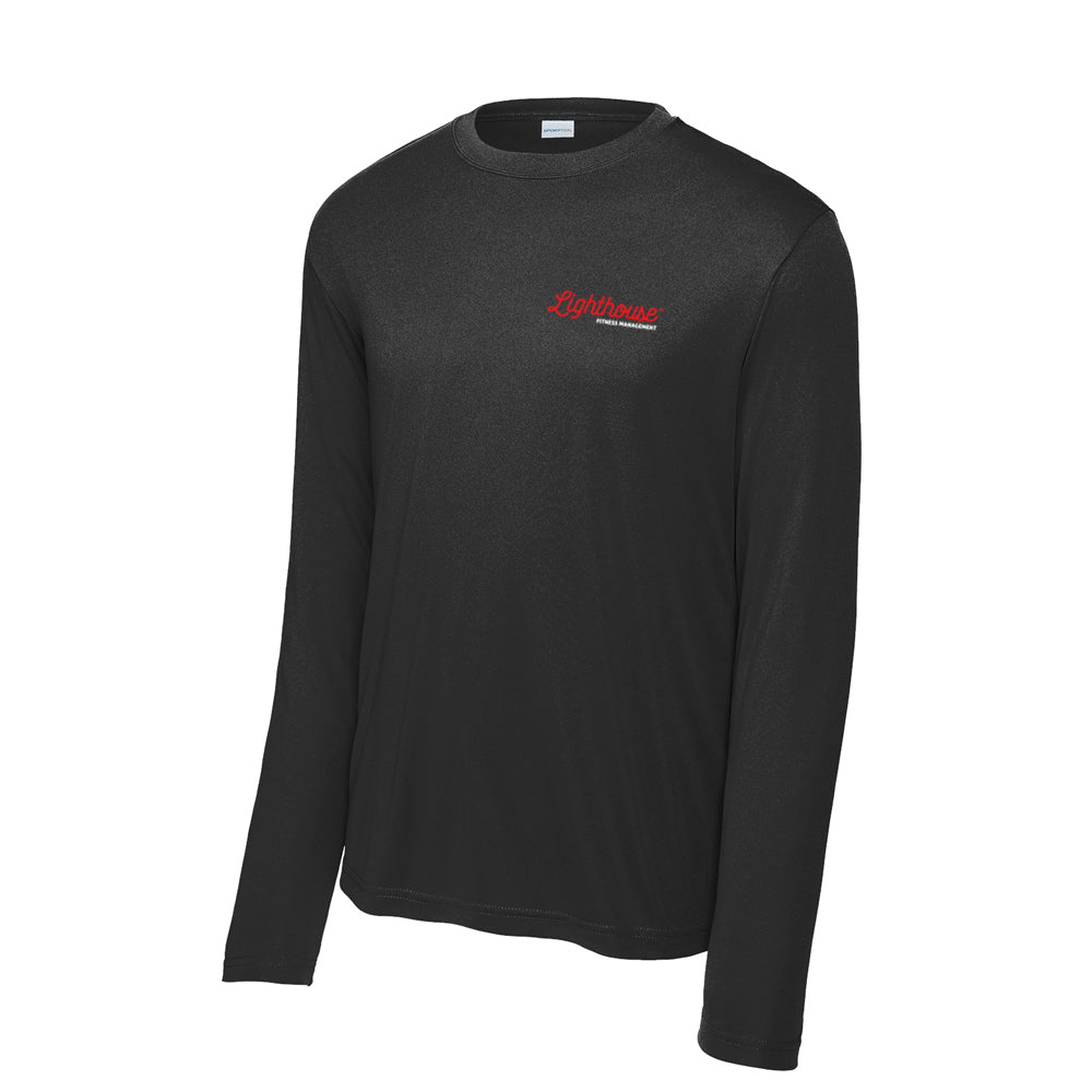 Long Sleeve PosiCharge® Competitor™ Tee - Black - Lighthouse